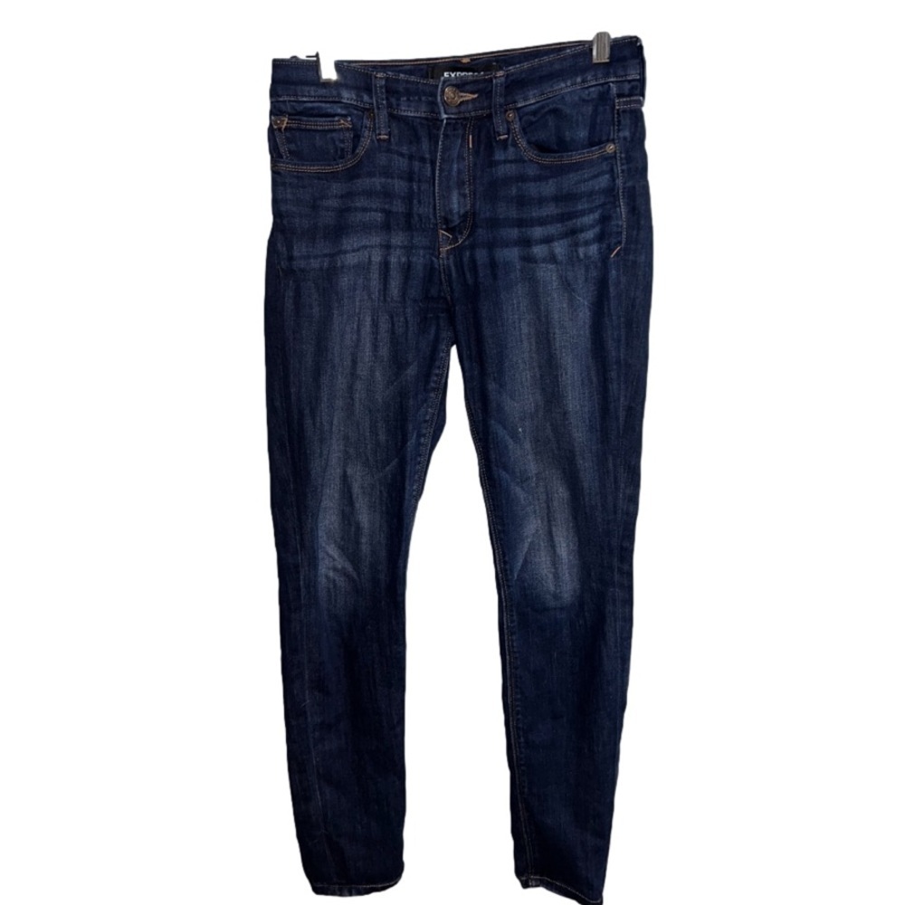Express- stretch mid rise jeggings